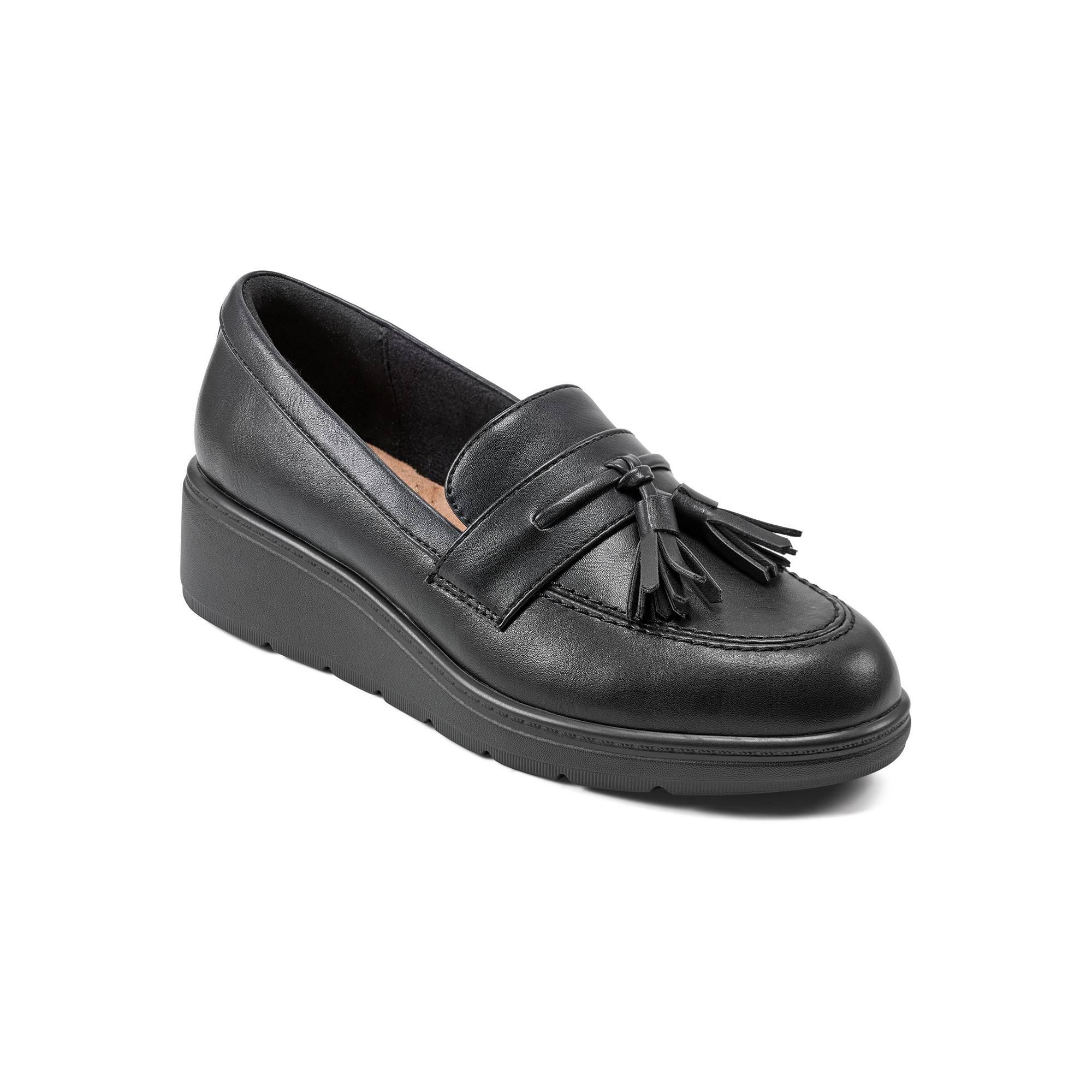 Easy Spirit Tracen Kiltie Womens Wedge Slip-On Loafers Product Image