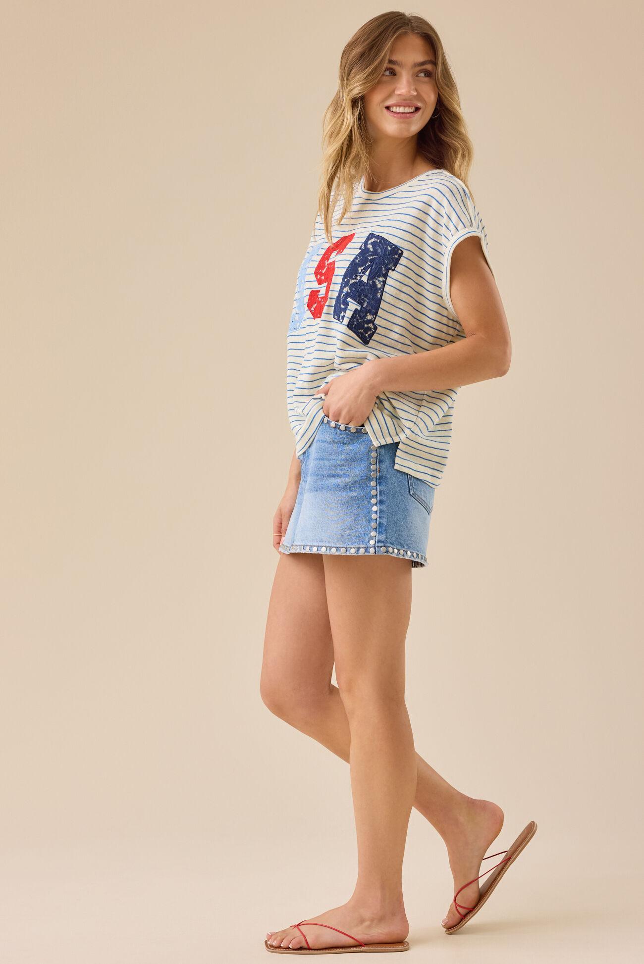 True Spirit USA Boxy Tee Product Image