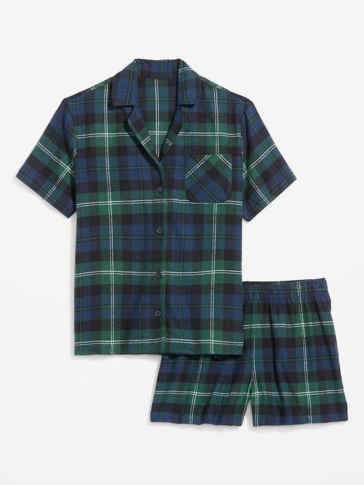Printed Flannel Pajama Set for Men Product Image