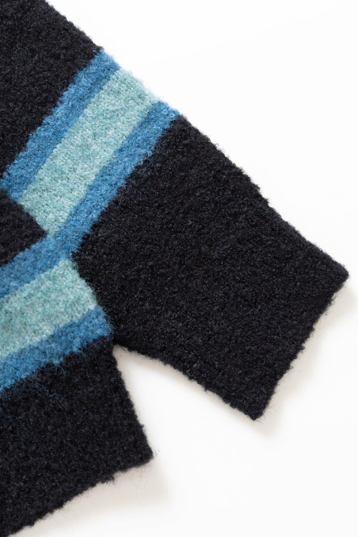 Blacksmith - Boucle Striped Sweater - Black Product Image