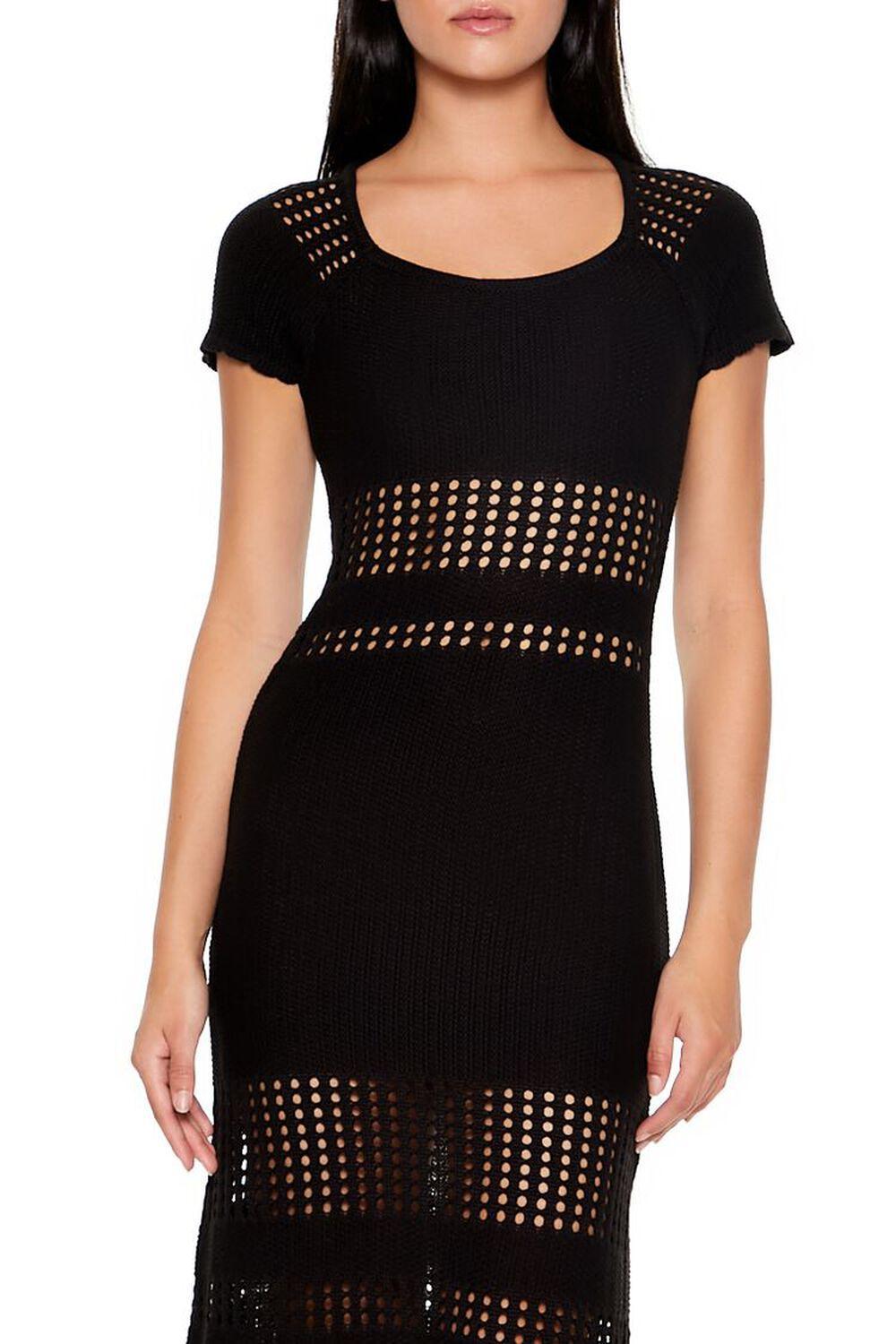 Open-Knit Crochet Midi Dress | Forever 21 Product Image