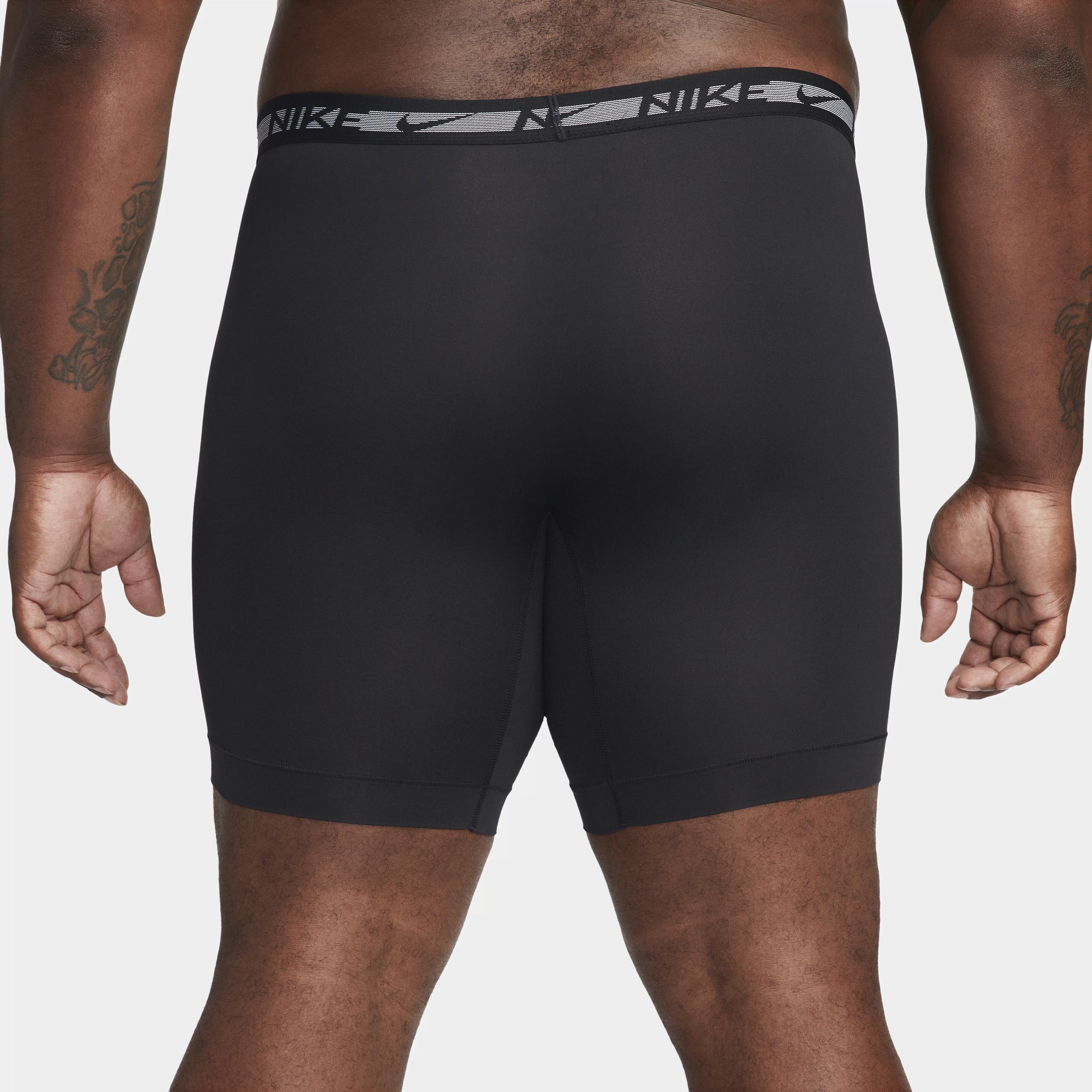 Nike Mens Dri-FIT Ultra Stretch Micro Long Boxer Brief (3-Pack) Product Image