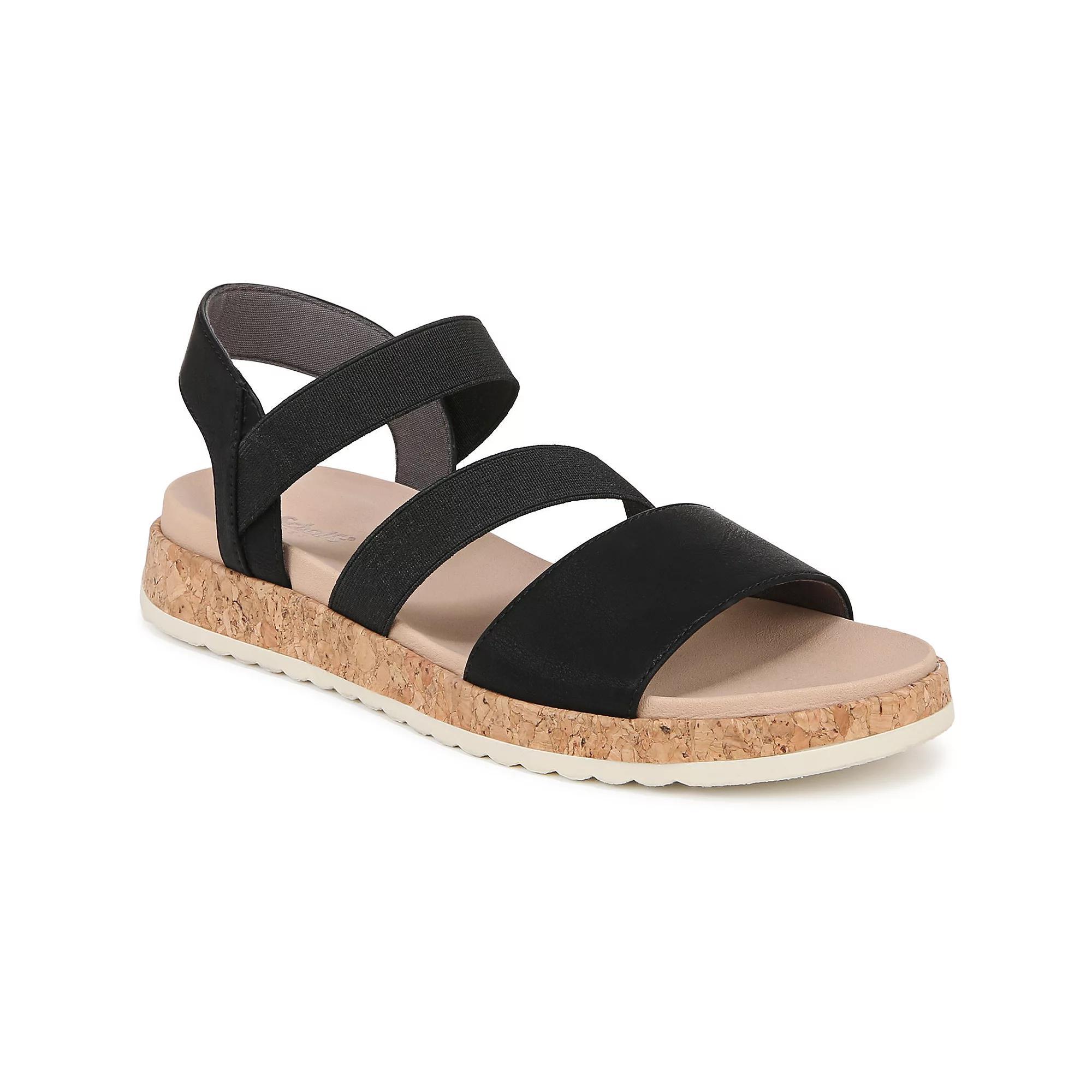 Dr. Scholl's Isle Fun Women's Sandals, Size: 11, Black Faux Leather Product Image