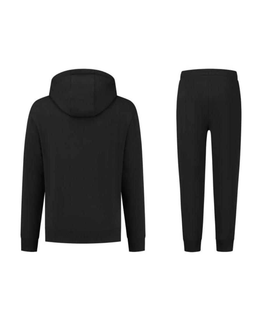 HUGO BOSS Logo-print Cotton-terry Tracksuit In Black Product Image