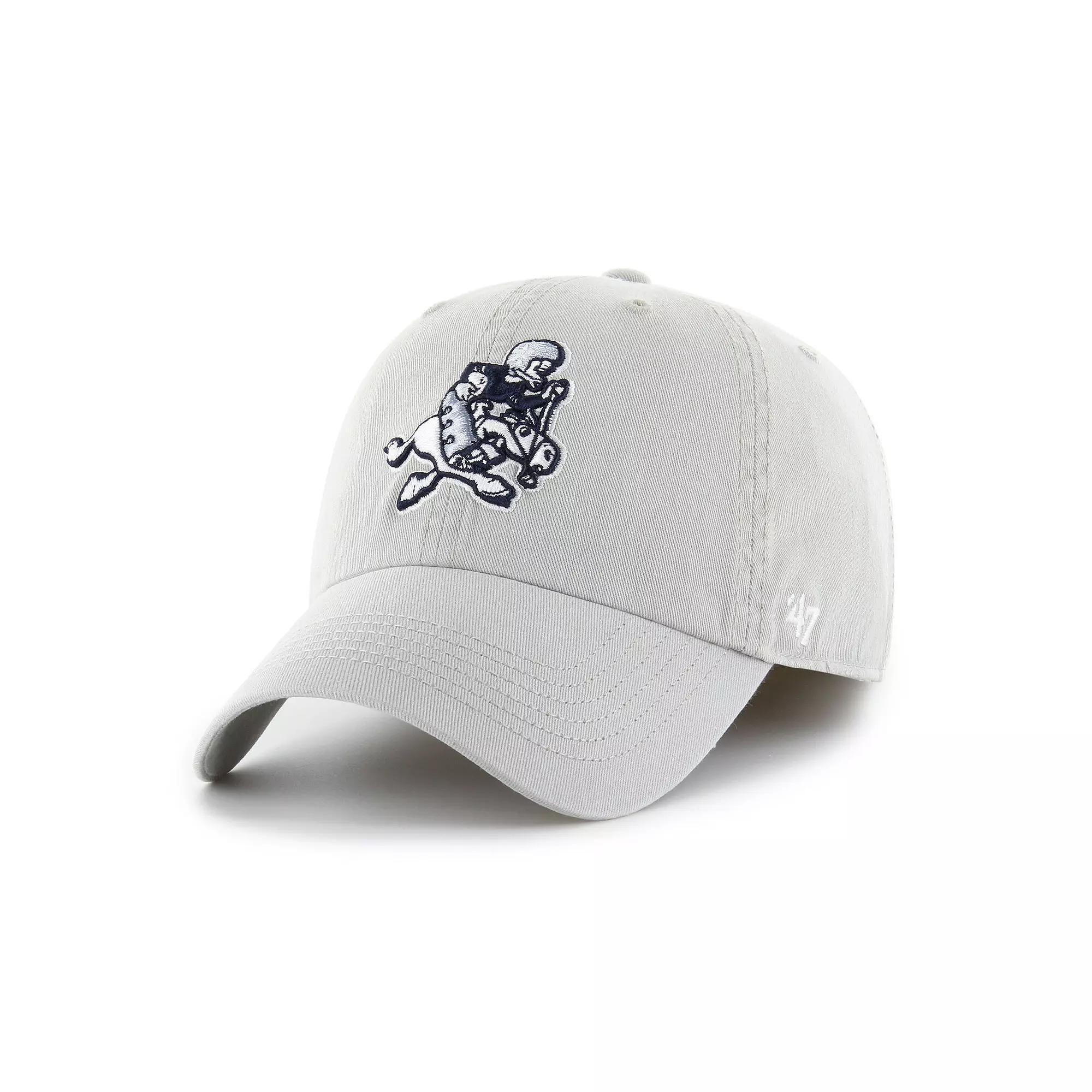 Men's '47 Gray Dallas Cowboys Gridiron Classics Franchise Legacy Fitted Hat, Size: Medium, Grey Product Image