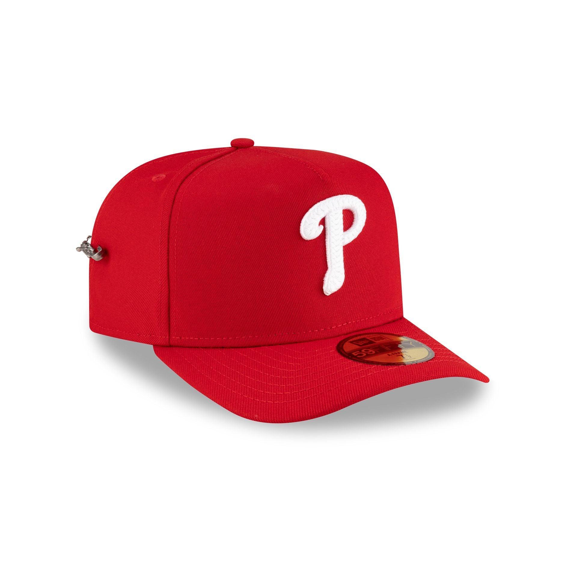 Philadelphia Phillies Script Safety Pin 59FIFTY A-Frame Fitted Hat Male Product Image