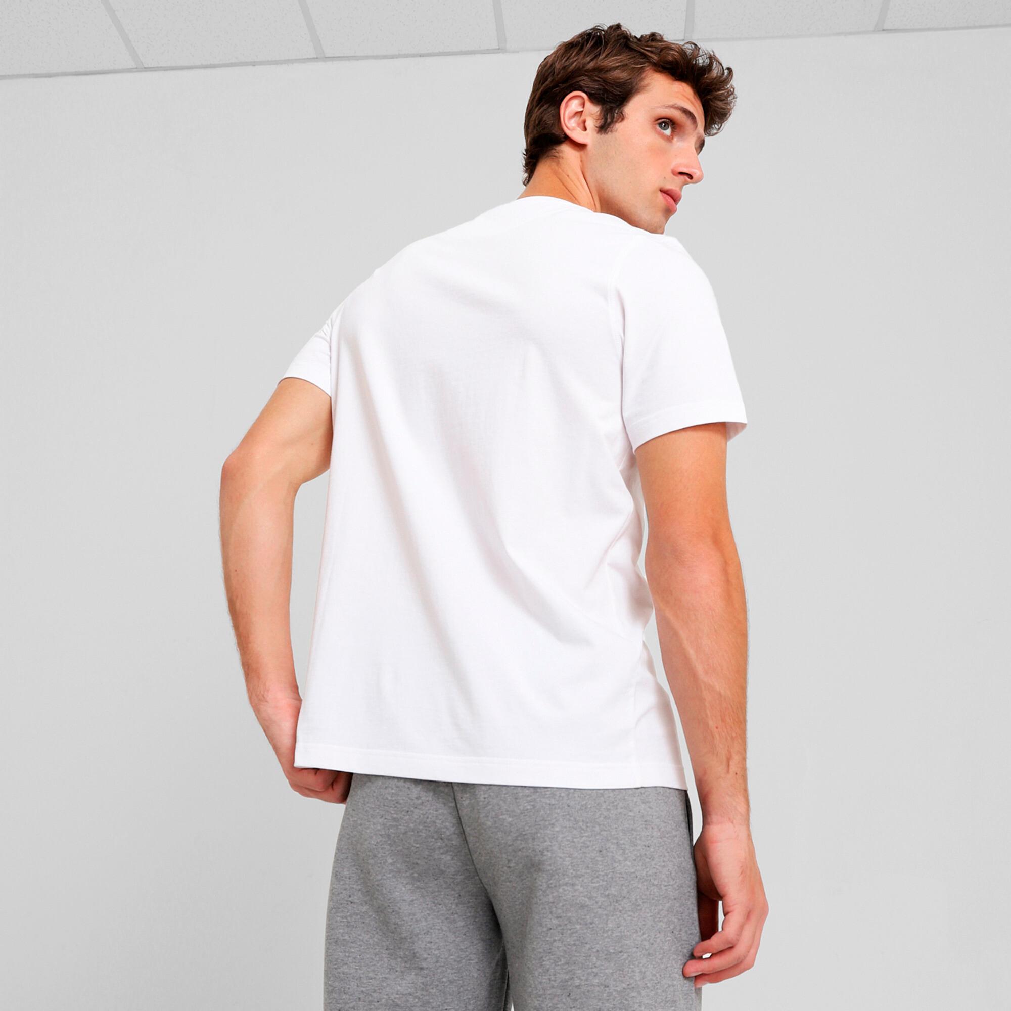 WARDROBE ESSENTIALS Suede Logo Men's Tee Product Image