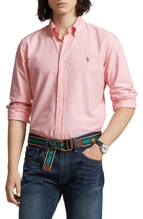 Polo Ralph Lauren Classic Fit Long Sleeve Cotton Oxford Button Down Shirt Product Image