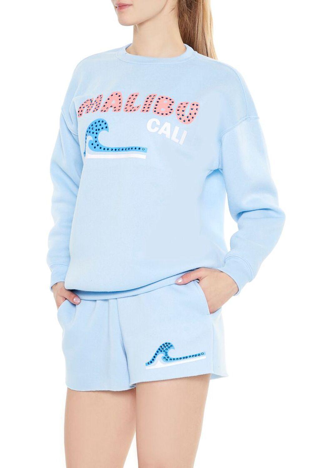 Rhinestone Malibu Cali Pullover | Forever 21 Product Image