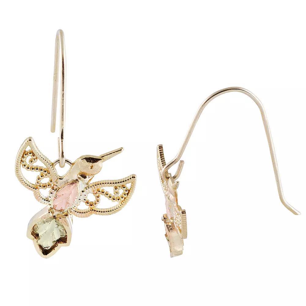 Black Hills Gold Hummingbird Earrings, Women's, Tone Product Image