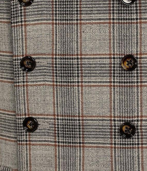 Murano Double Breasted Glen Plaid Vest Product Image