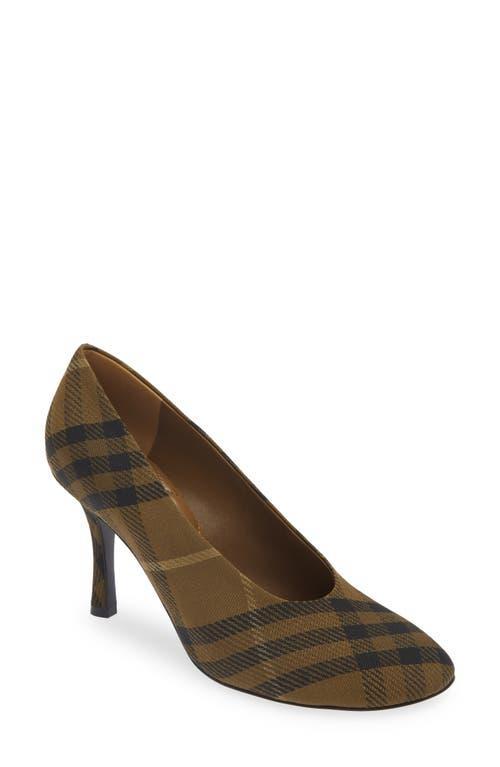 Womens 85MM Check Cotton-Blend Stiletto Pumps Product Image