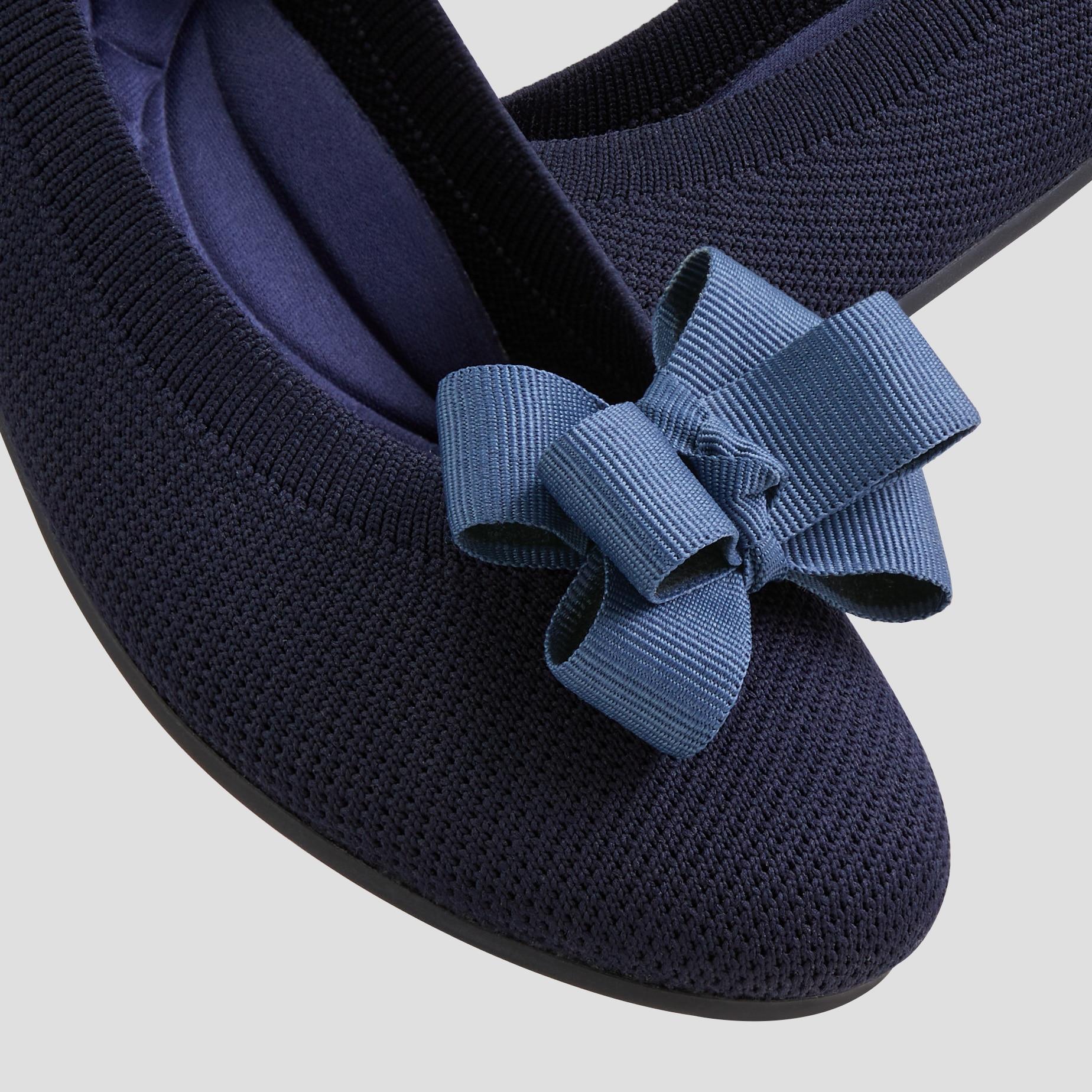 Round-Toe Flats (Claire) + Bow Product Image