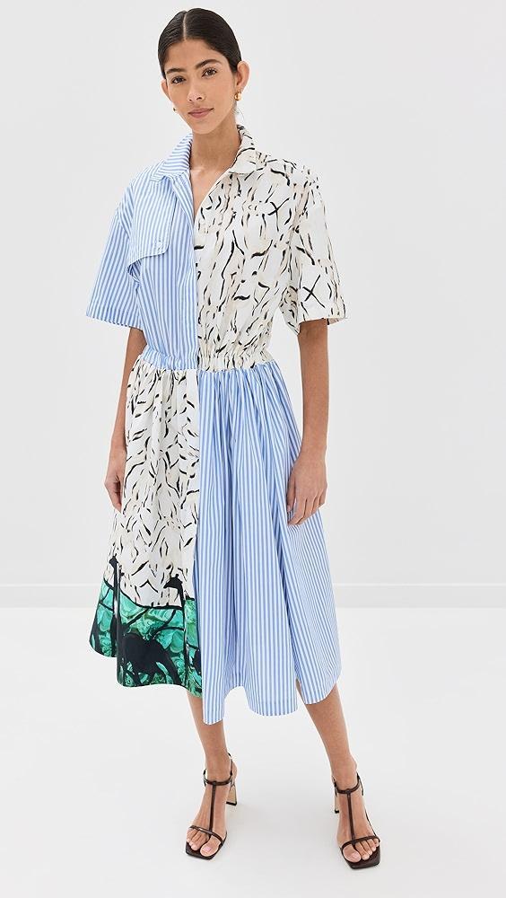 Stella Jean Dress In Double Print | Shopbop Product Image