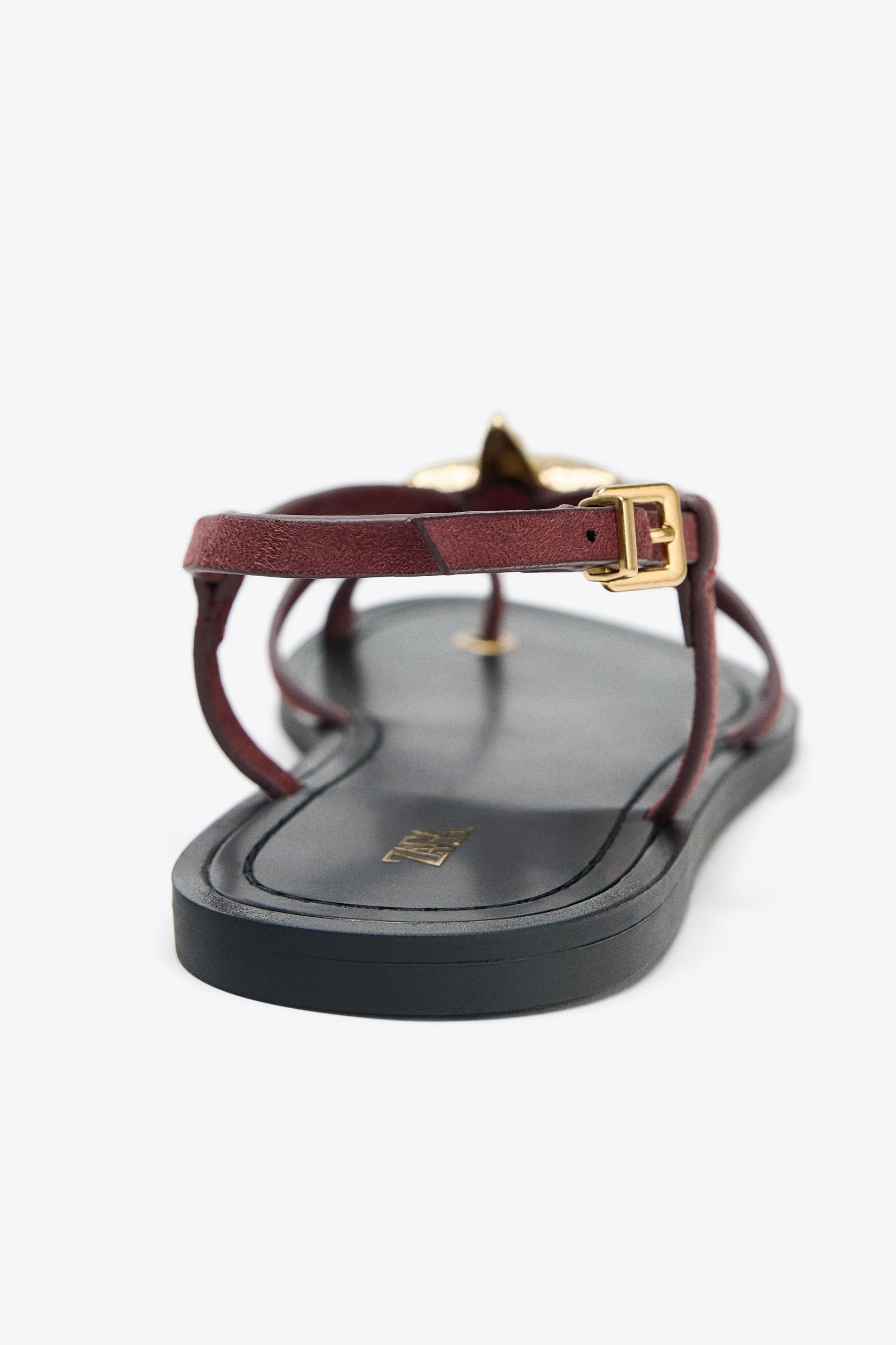 STRAPPY SANDALS WITH METALLIC DETAIL Product Image