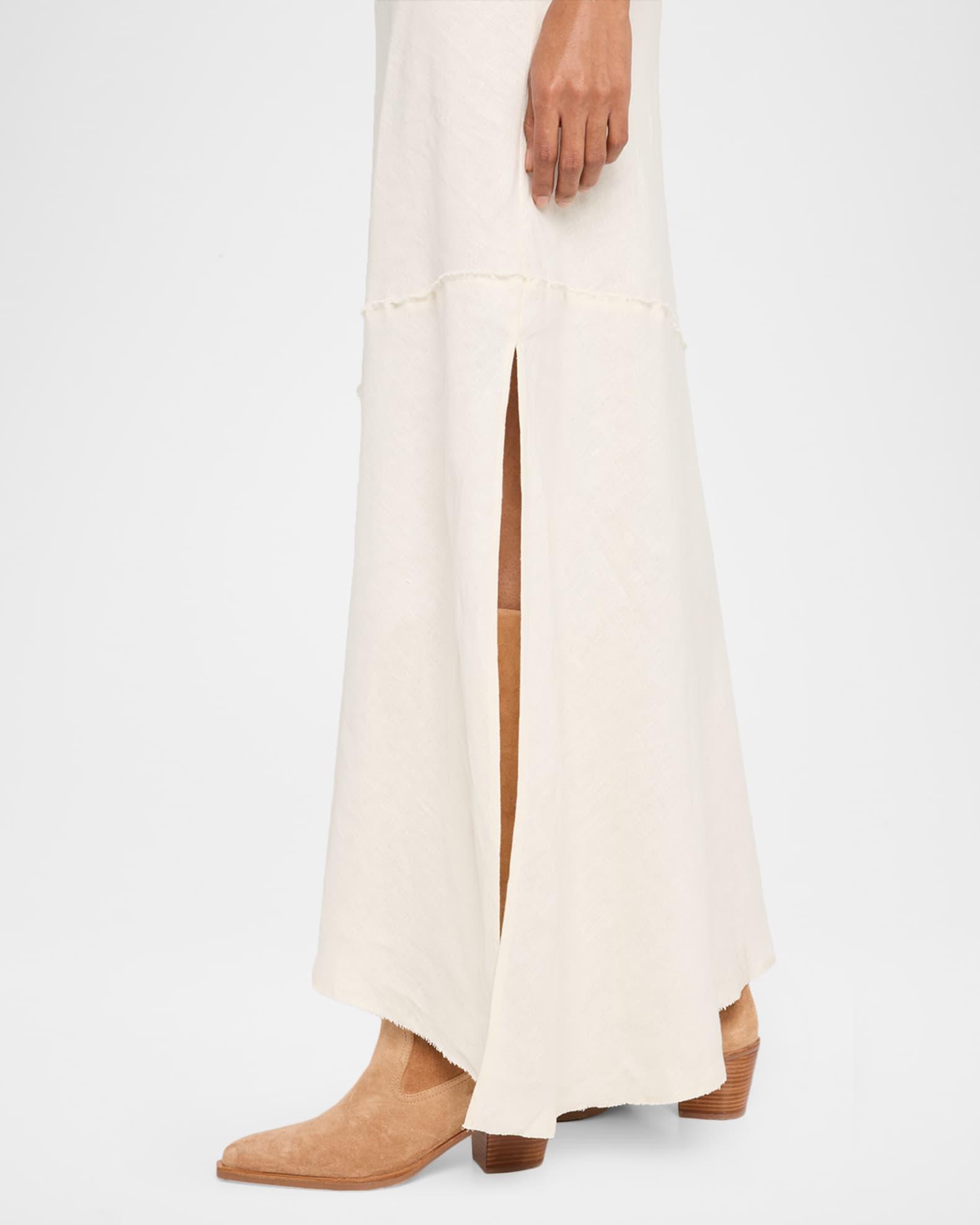 Lina Cap-Sleeve Knit Maxi Dress Product Image