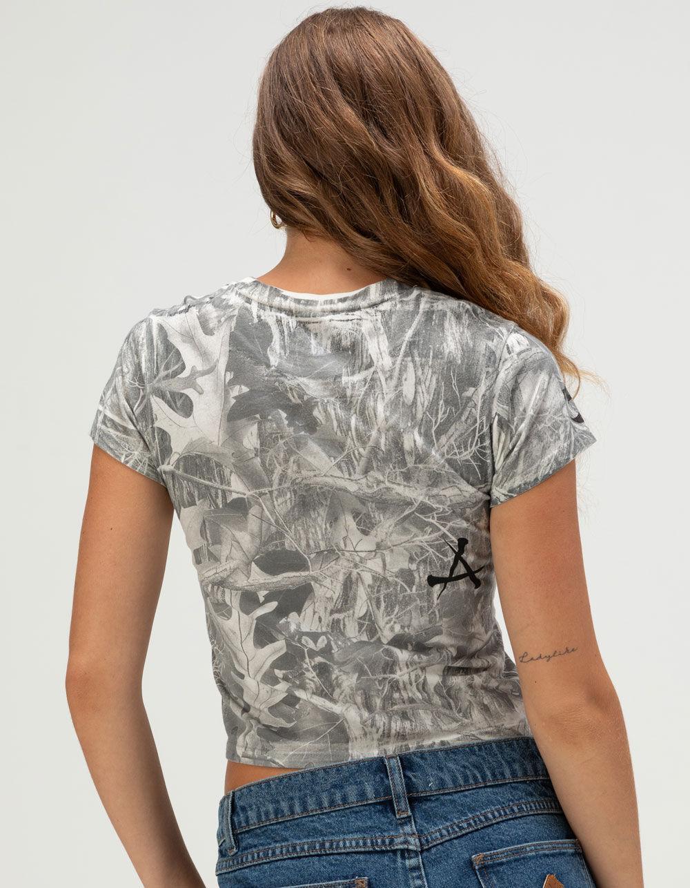 AFFLICTION Ayala Womens Baby Tee - WHITE COMBO Product Image