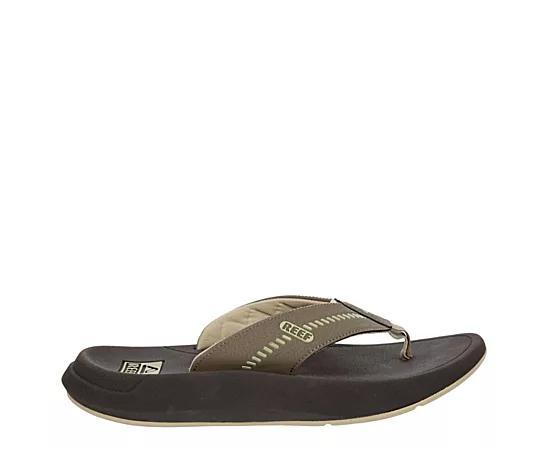 REEF Swellsole Rover Men's Flip-Flop Sandals, Size: 9, Black Product Image
