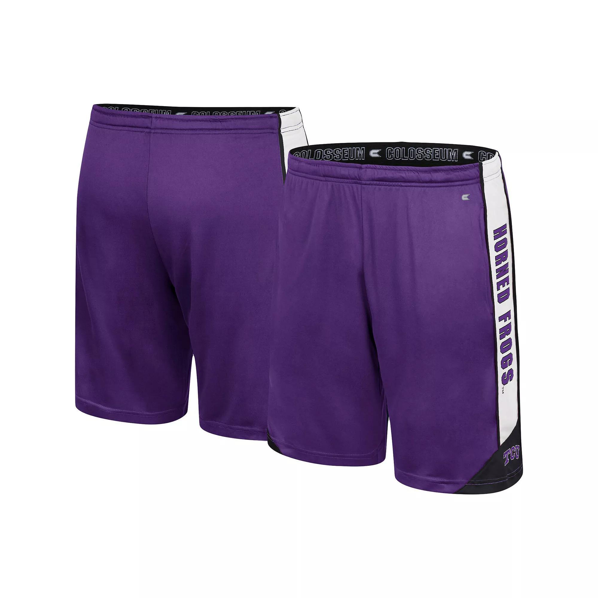 Men's Colosseum Purple TCU Horned Frogs Haller Shorts, Size: Large Product Image