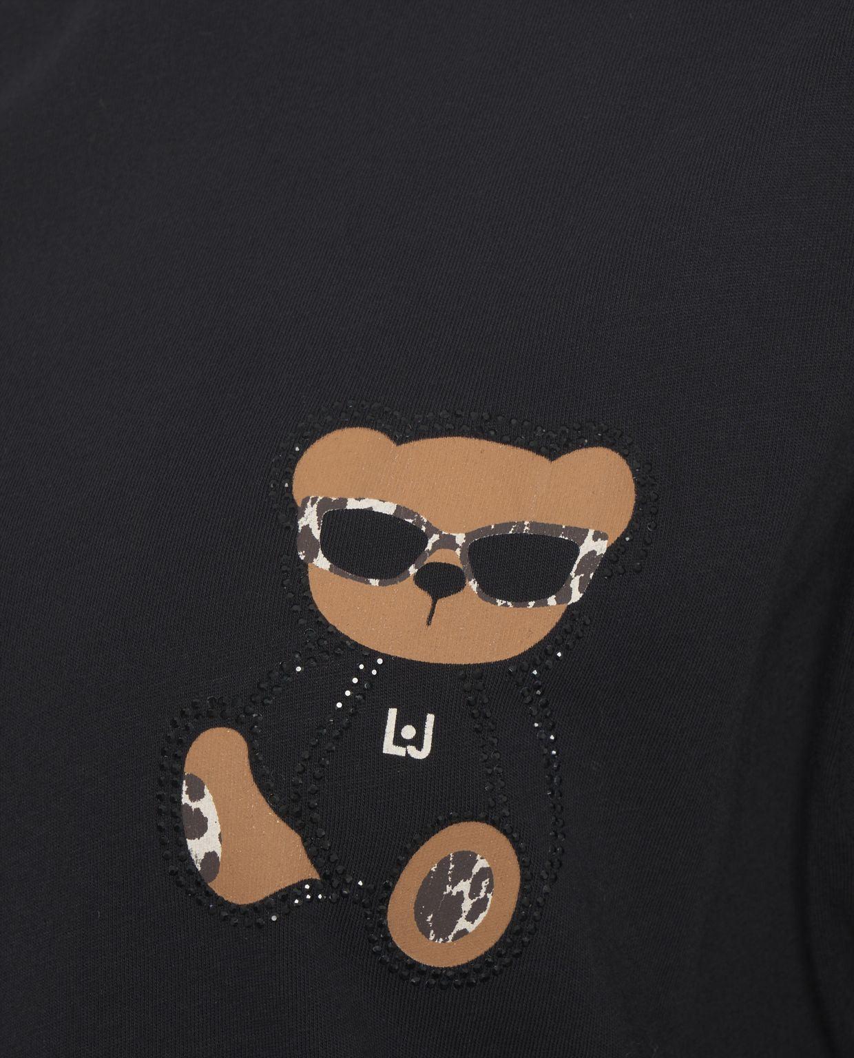 T-shirt with teddy bear print Product Image