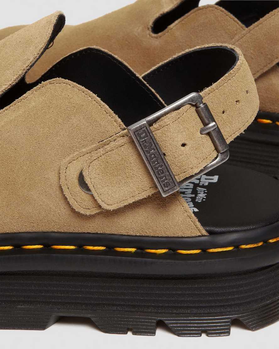 Dr. Martens Womens Zebzag Suede Slingback Mule Sandals Product Image