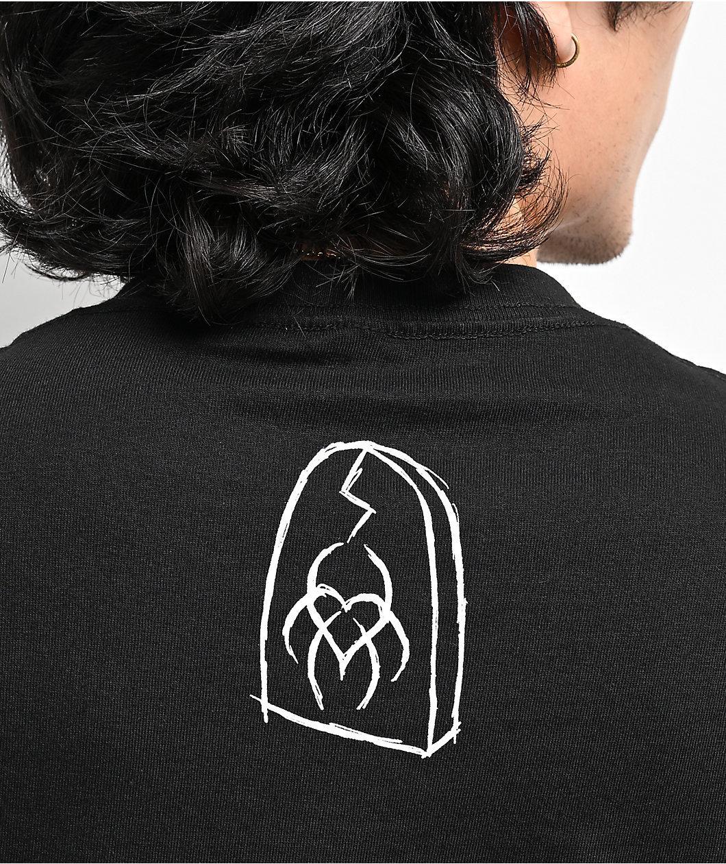 Hazheart x Emo Nite You Say Emo Black T-Shirt Product Image