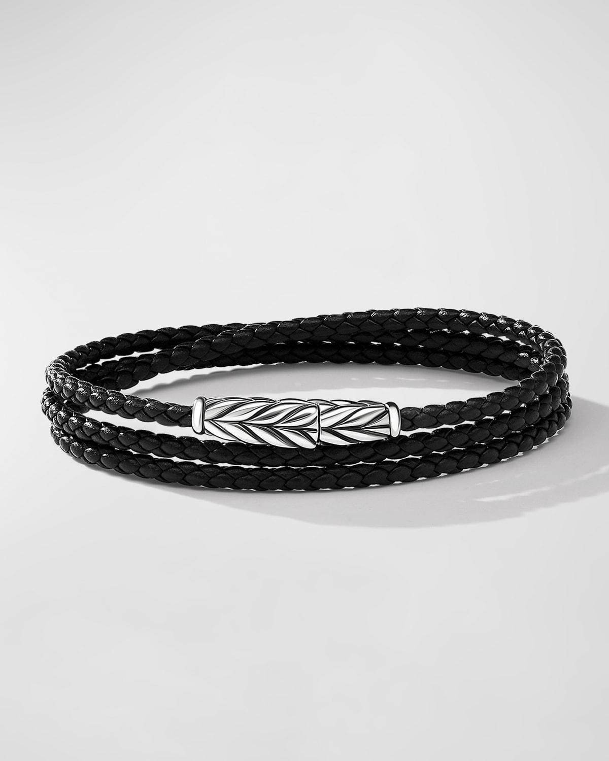 David Yurman Mens Chevron Triple Wrap Bracelet Product Image