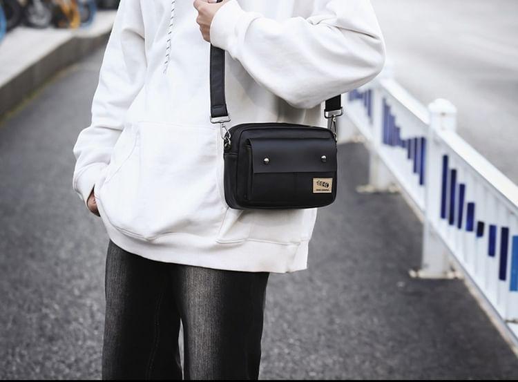 Applique Faux Leather Crossbody Bag Product Image