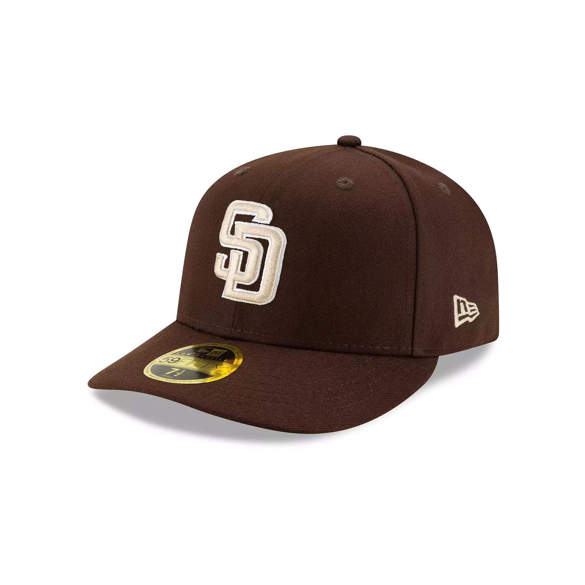 Men's New Era Brown San Diego Padres Alternate 2020 Authentic Collection On-Field Low Profile 59FIFTY Fitted Hat, Size: 7 3/4 Product Image
