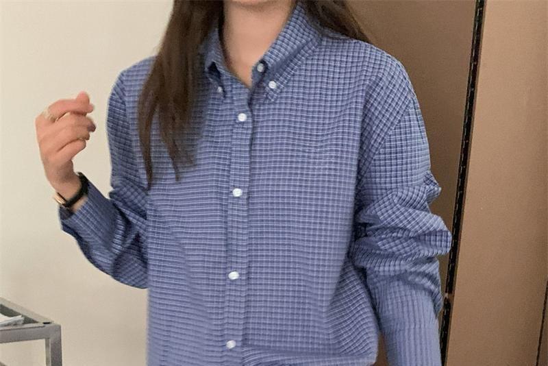 Long-Sleeve Plaid Shirt Product Image