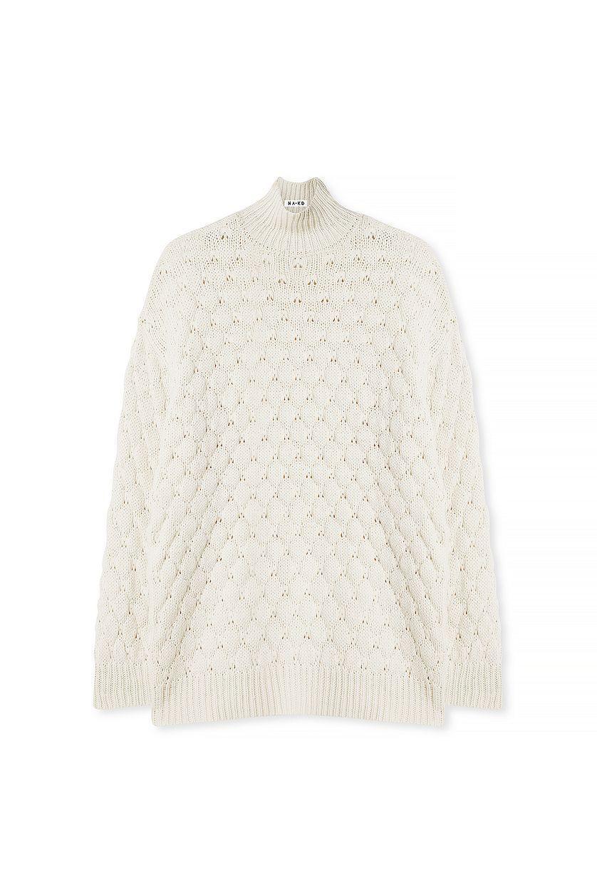 Polo Neck Knitted Sweater Product Image