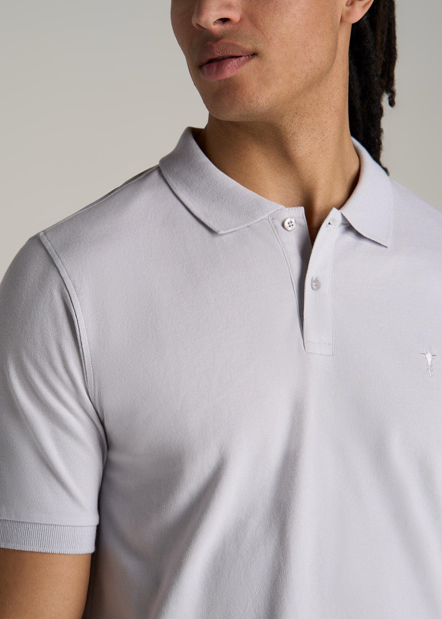 Men's Tall Classic Polo with Embroidered Logo in Cherry Brown Product Image