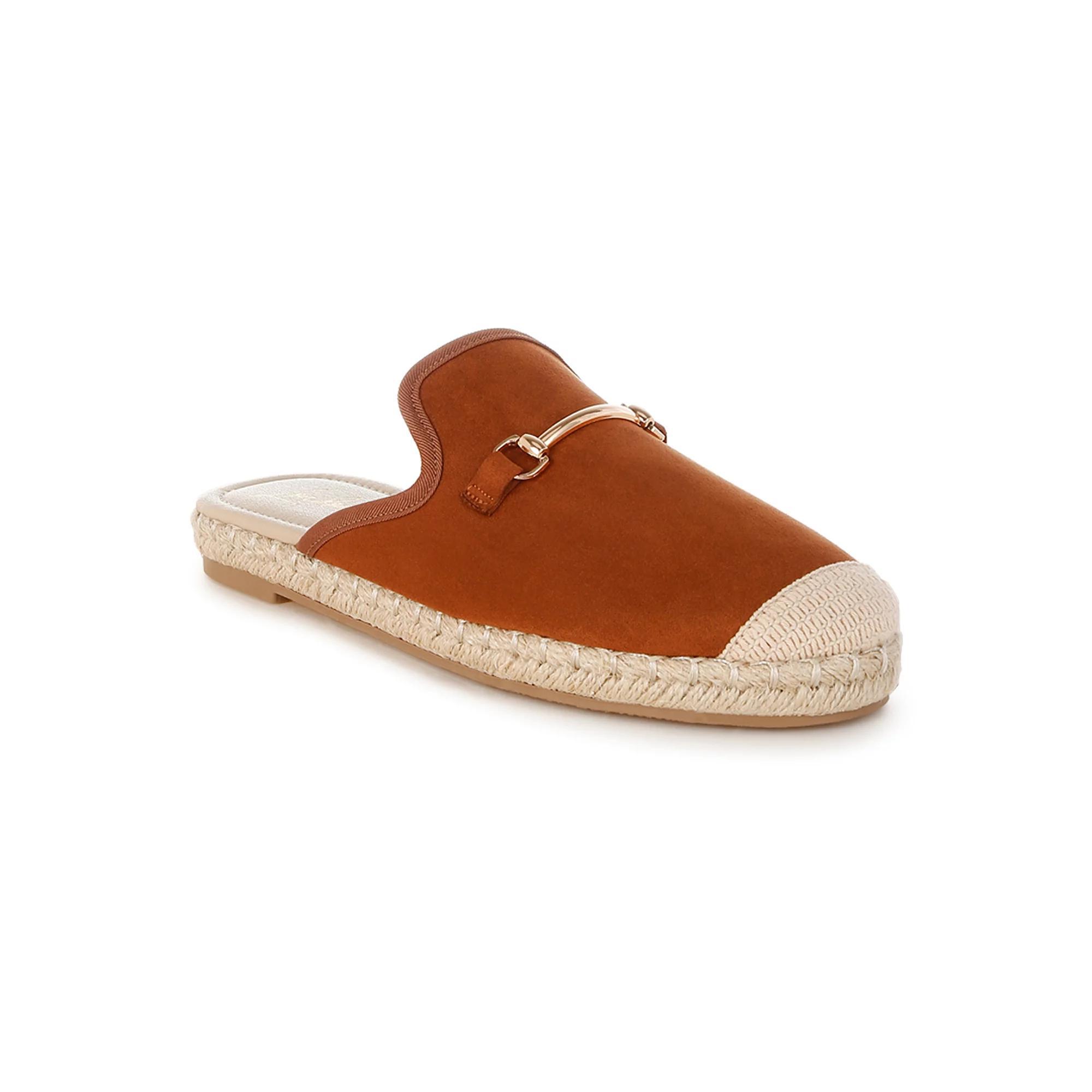 London Rag Nazaya Women's Slip-On Mules, Size: 7.5, Brown Product Image