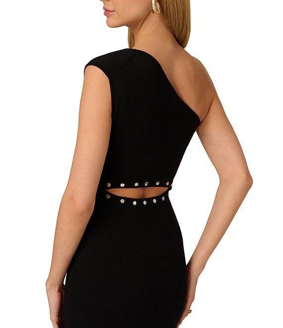 Adrianna Papell One Shoulder Knit Midi Dress Product Image