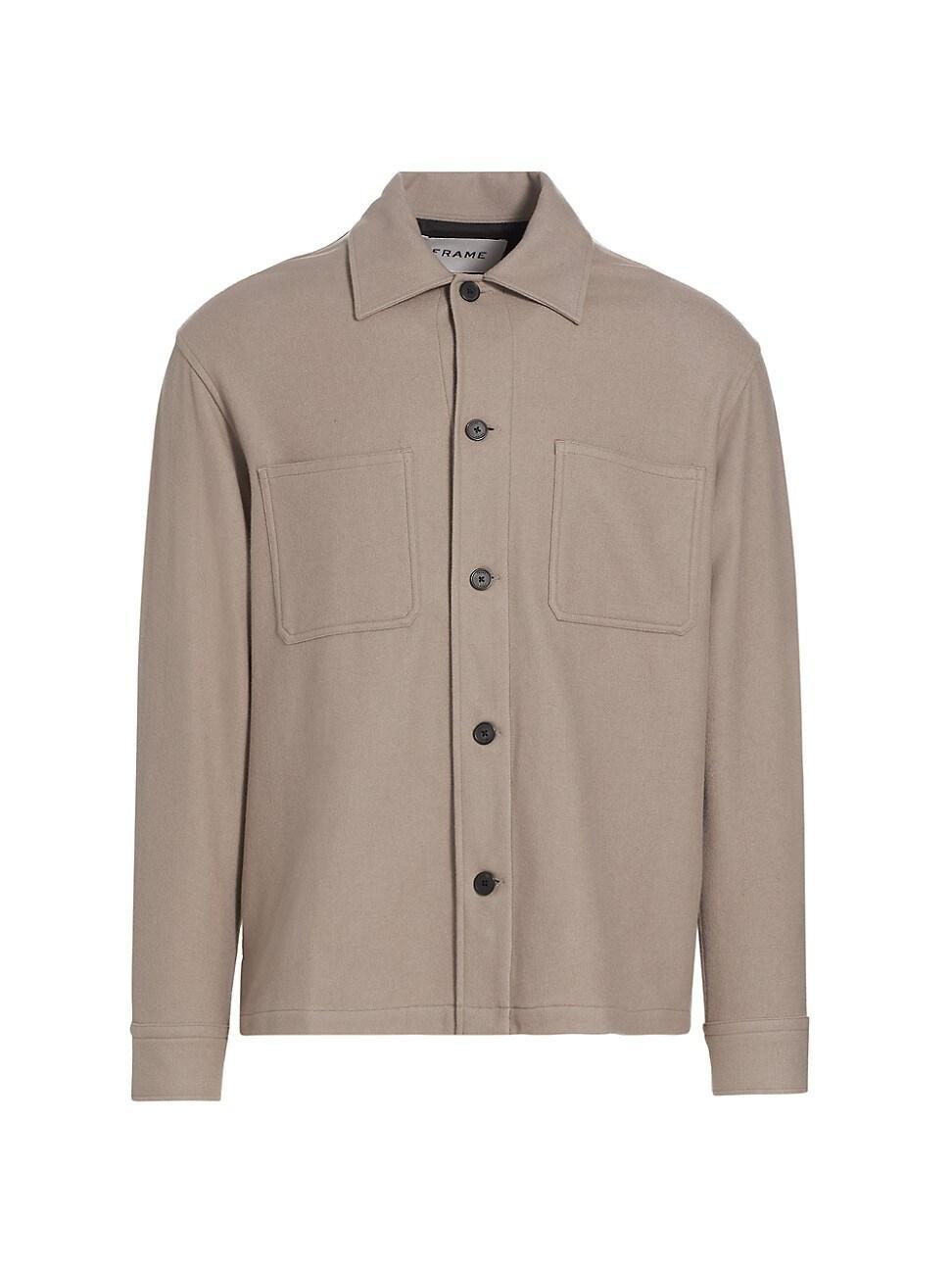 Mens Collared Shirt Jacket Product Image