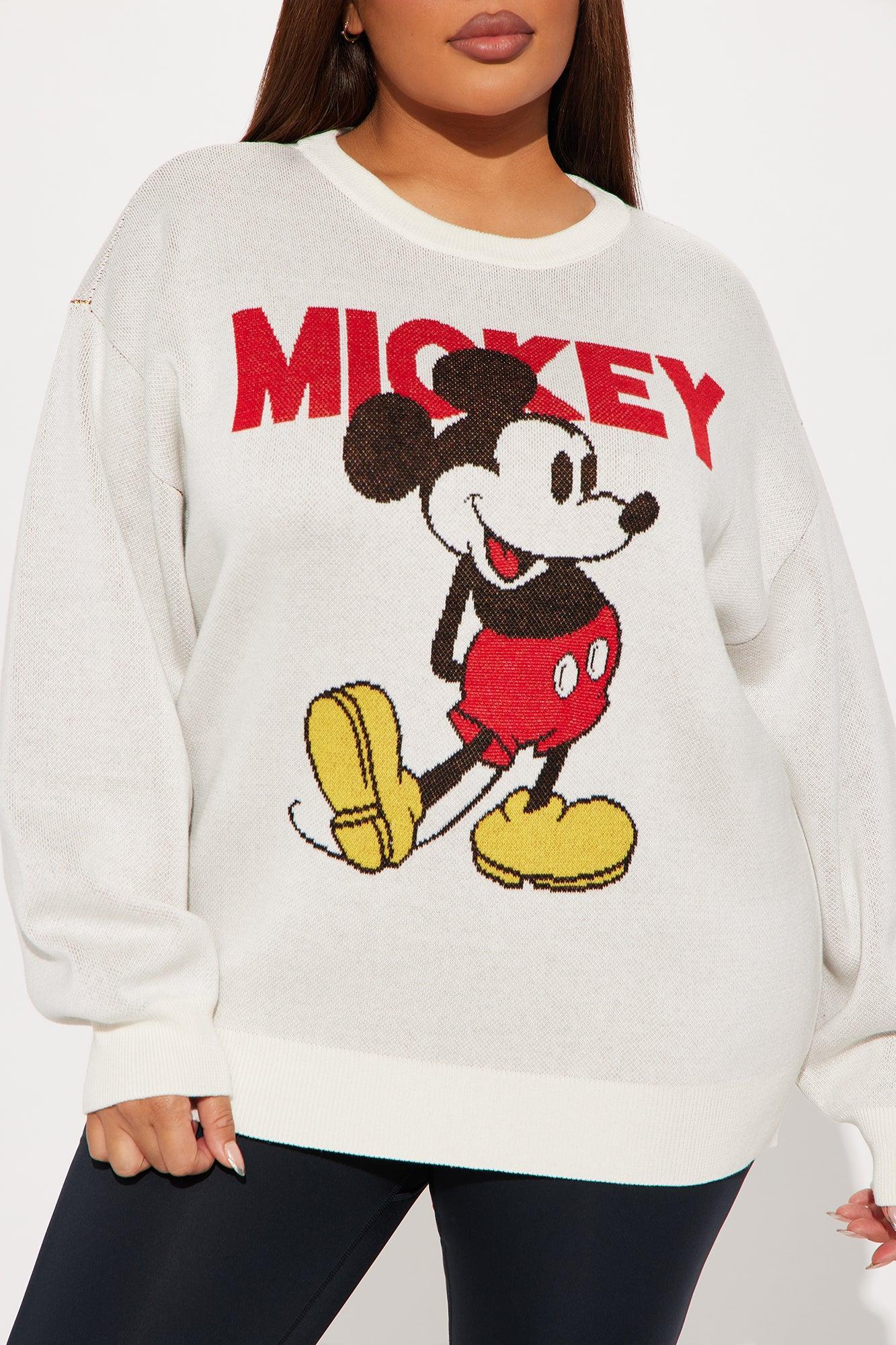 Happy Mickey Mouse Sweater - White/combo Product Image