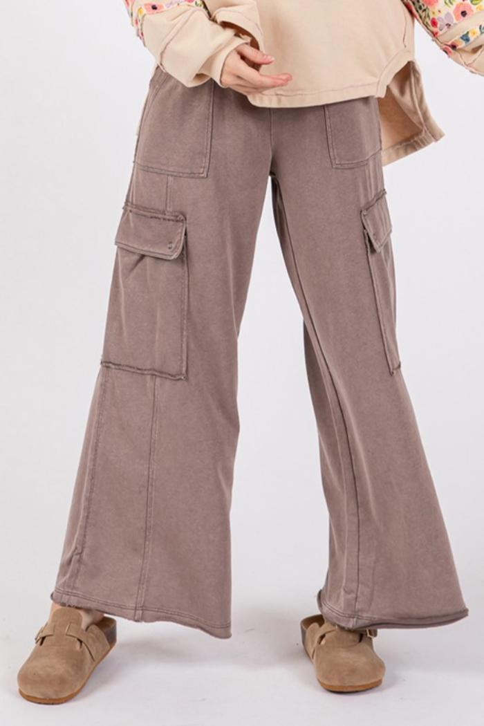 Mineral Washed Cargo Pants Product Image