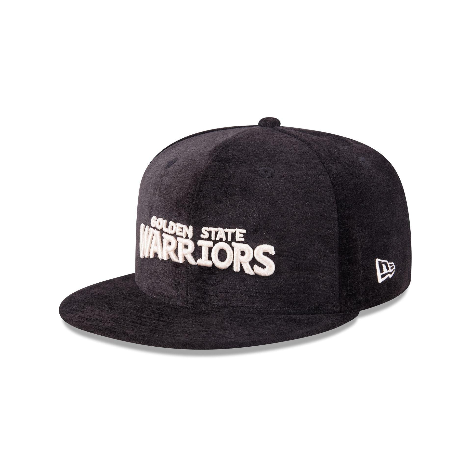 Golden State Warriors Black Velvet 59FIFTY Fitted Hat Male Product Image