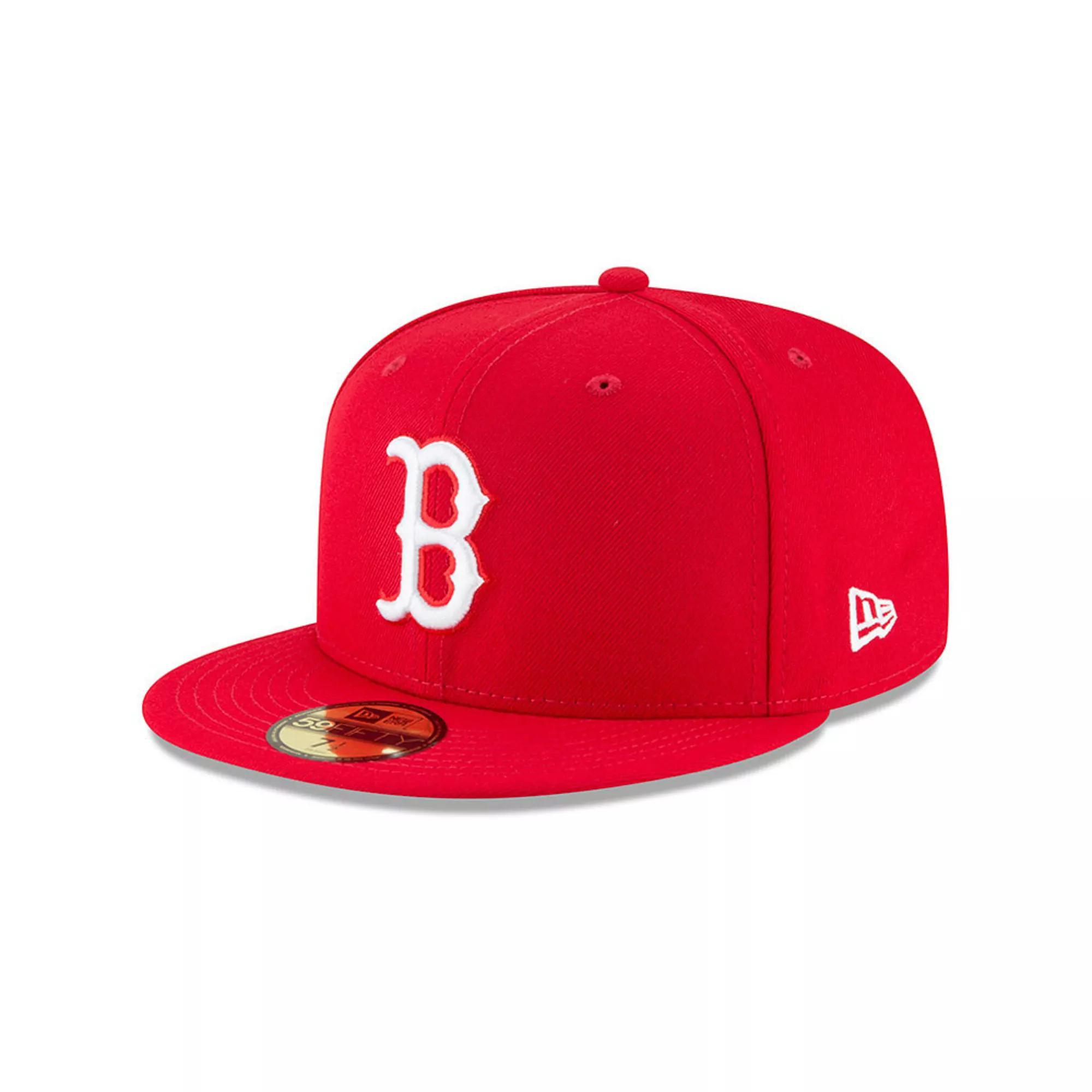 Men's New Era Red Boston Red Sox Fashion Color Basic 59FIFTY Fitted Hat, Size: 7 1/2 Product Image