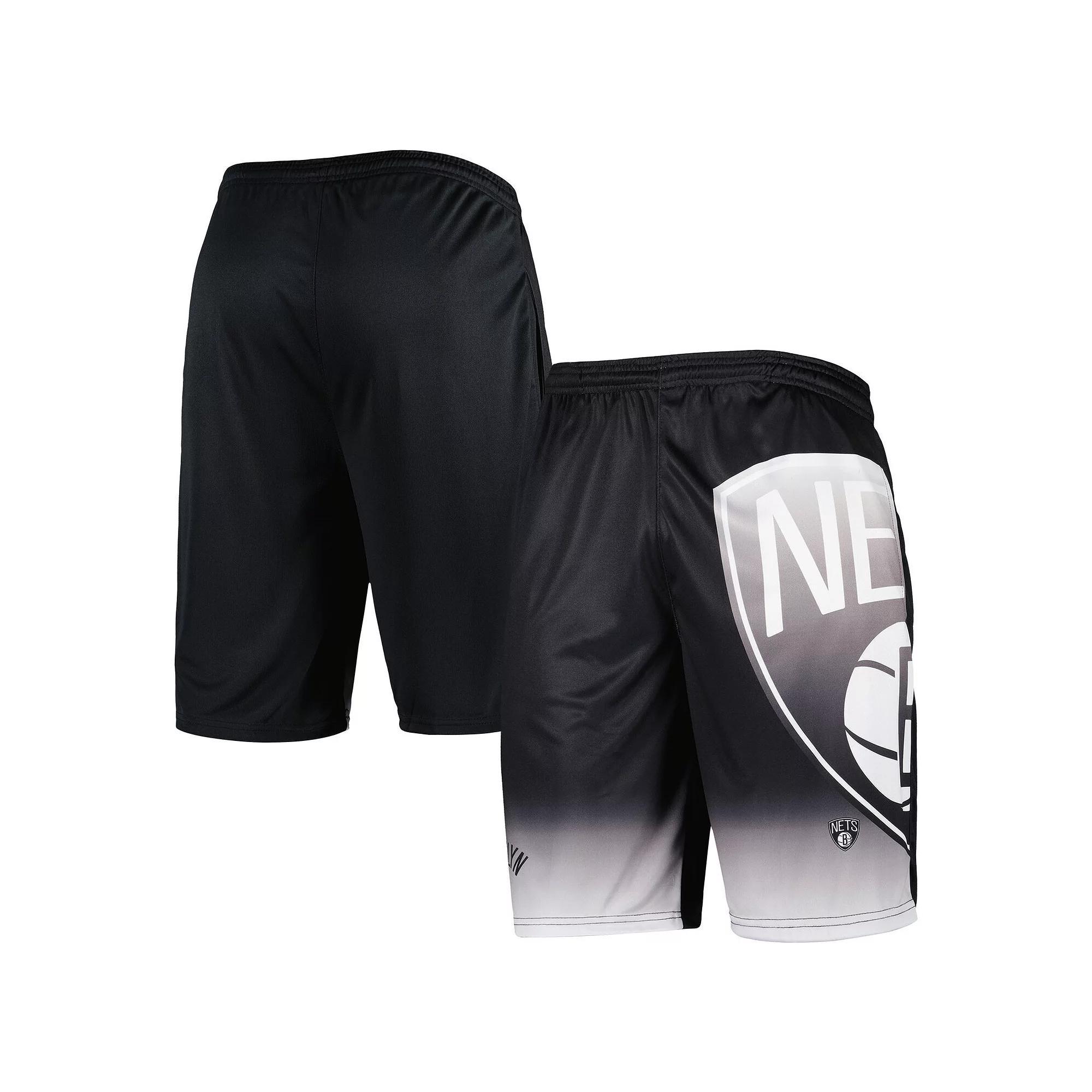 Men's Fanatics Branded Black Brooklyn Nets Graphic Shorts, Size: 3XL Product Image