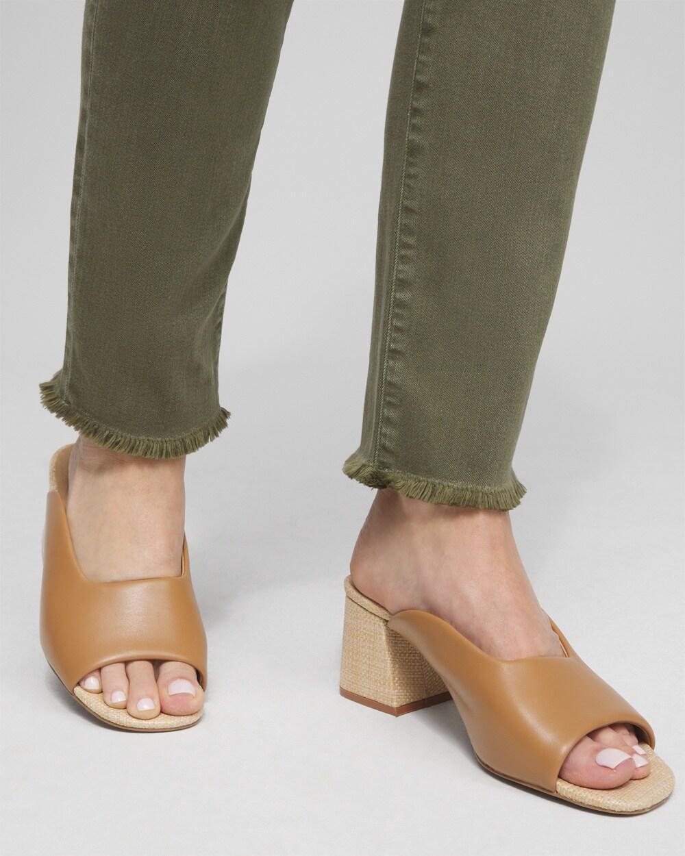 Girlfriend Fray Hem Ankle Jeans Product Image