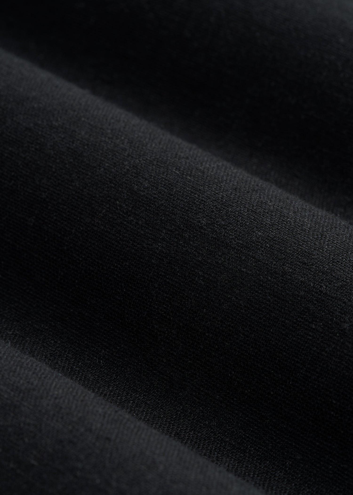 Pull On Wide Leg Linen Pants for Tall Women in Black Product Image