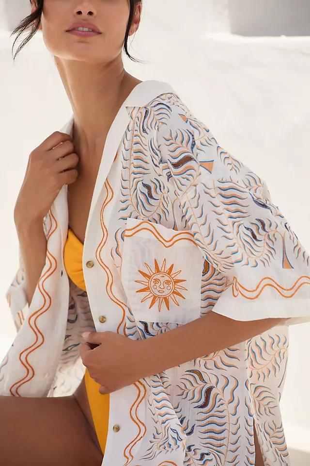 Tigre Indigo Printed Souvenir Shirt Product Image