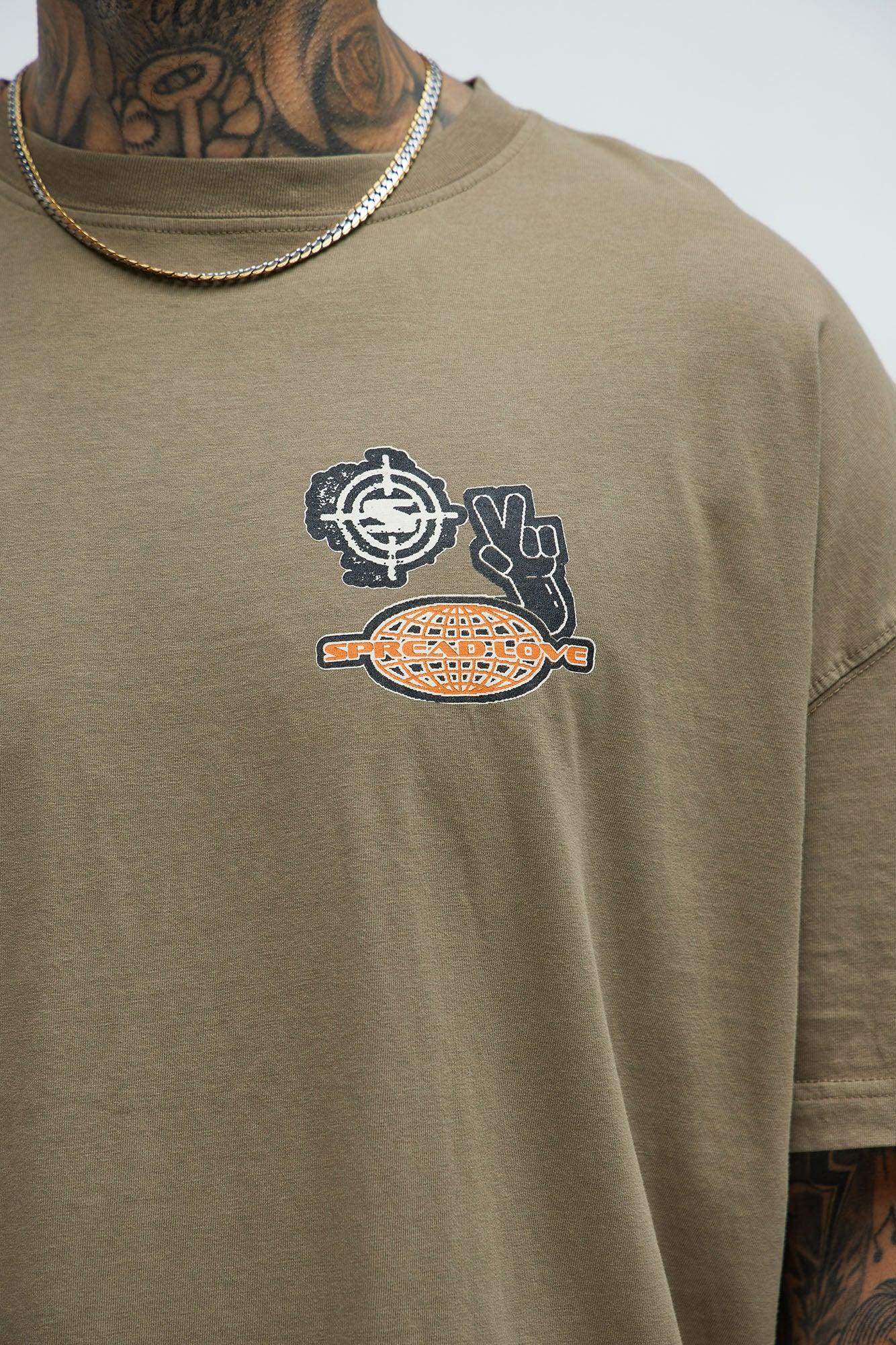 Creative Minds Oversized Short Sleeve Tee - Brown Product Image