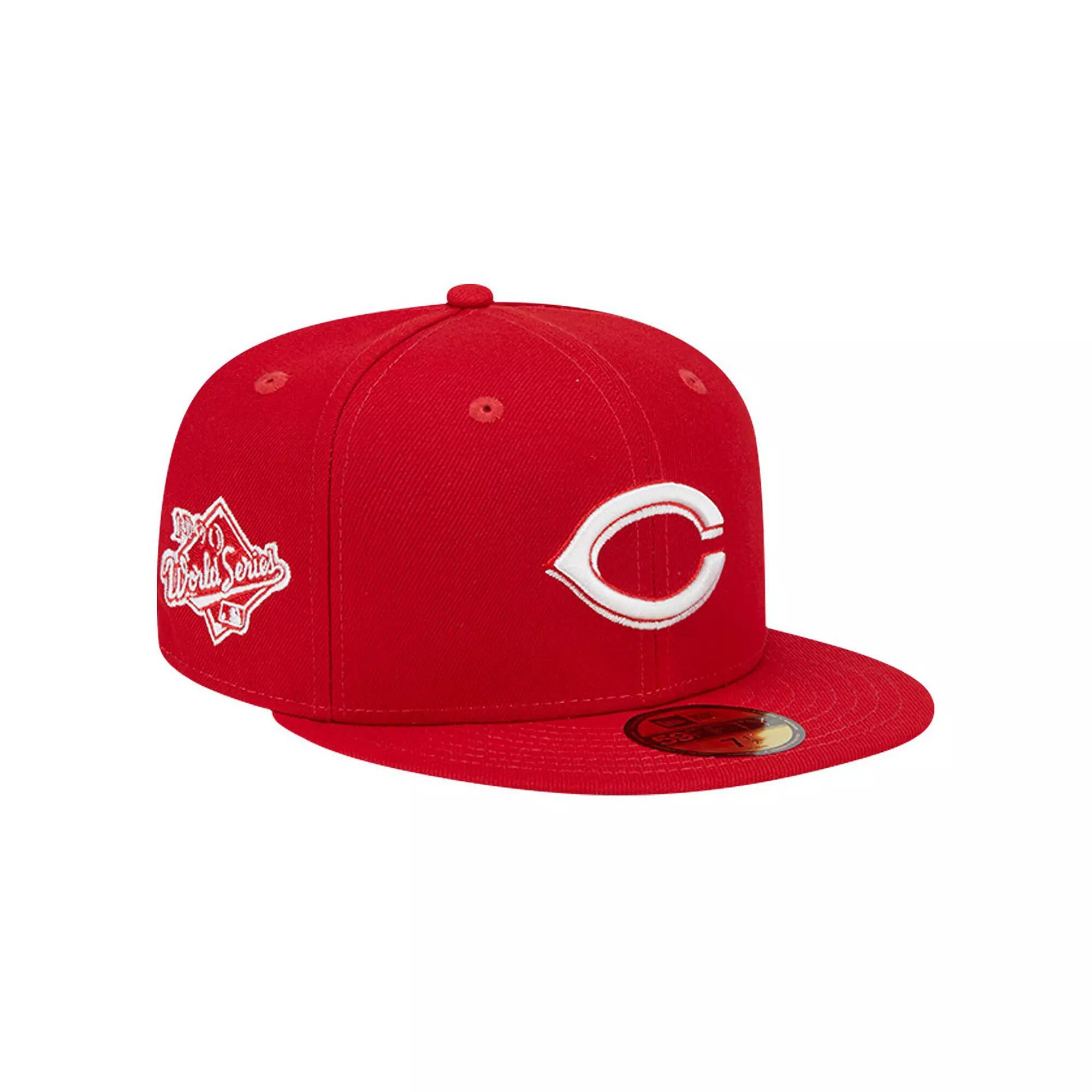 Men's New Era Red Cincinnati Reds Logo 59FIFTY Fitted Hat, Size: 8, Red Red Product Image