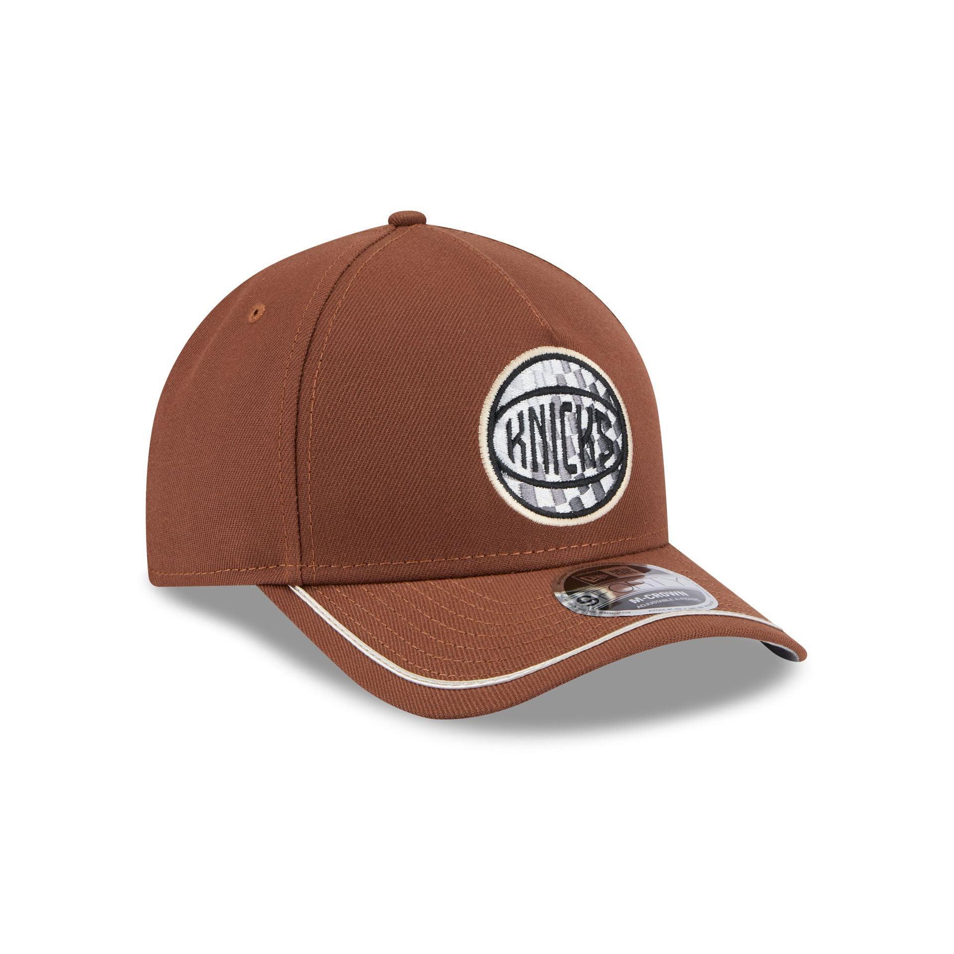 New York Knicks Motorsport 9FORTY M-Crown A-Frame Snapback Hat Male Product Image