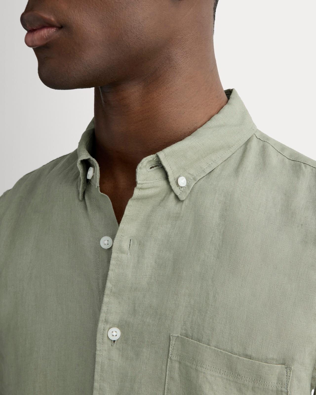 The Classic Short-Sleeve Shirt in Linen Product Image
