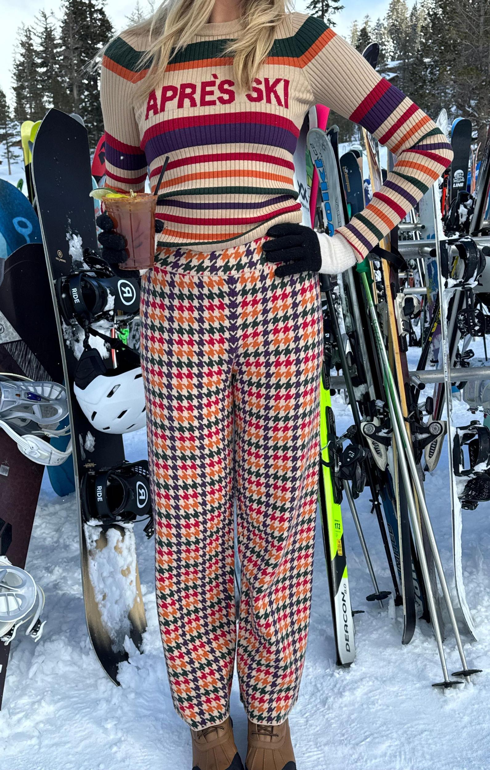 Zermatt Sweater Pant ~ Valley Houndstooth Knit Product Image