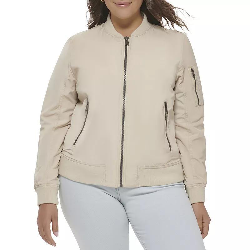Plus Size Levi's® Newport Classic Bomber Jacket, Women's, Size: 2XL, White Product Image