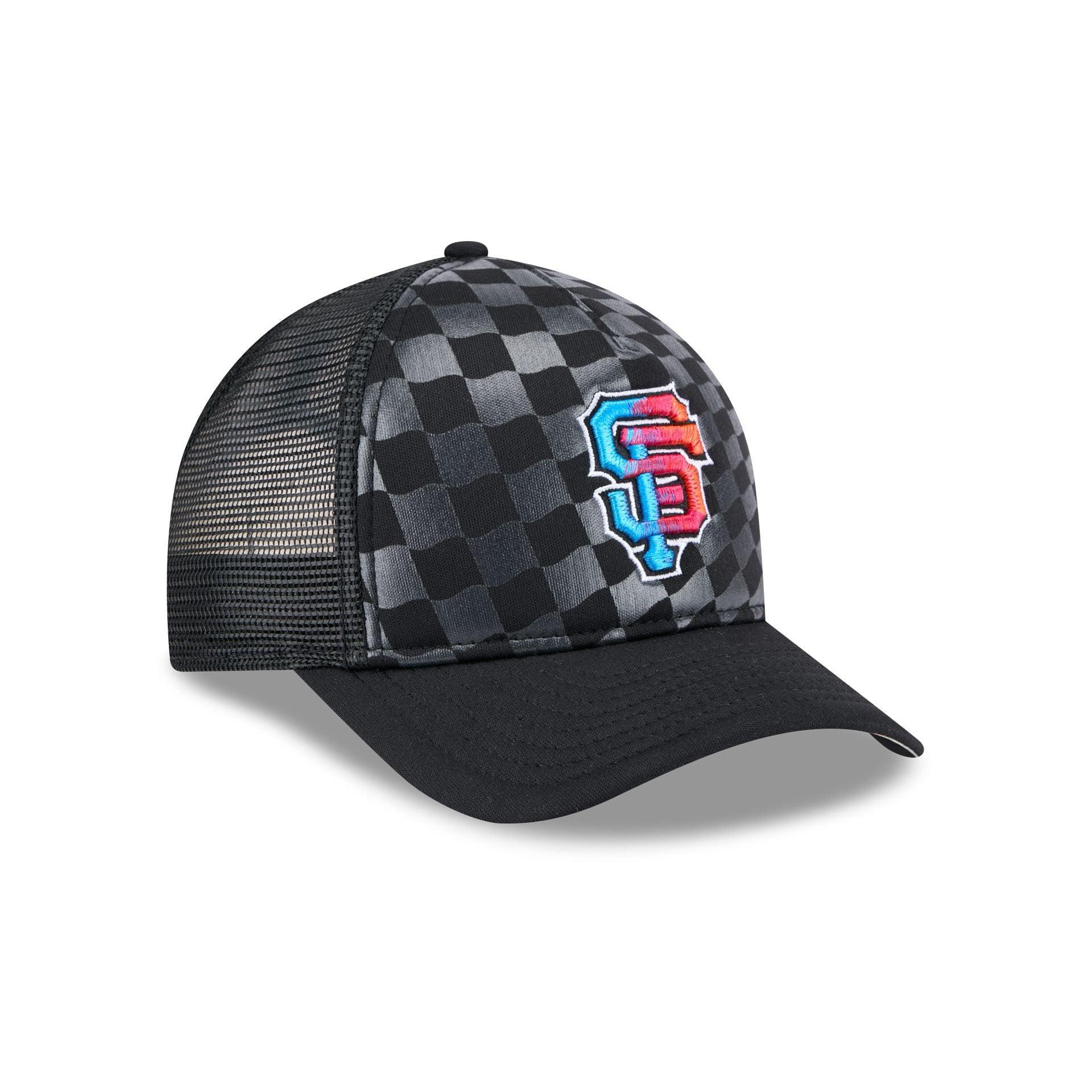 San Francisco Giants Gradient Raceway 9FORTY M-Crown A-Frame Trucker Hat Male Product Image